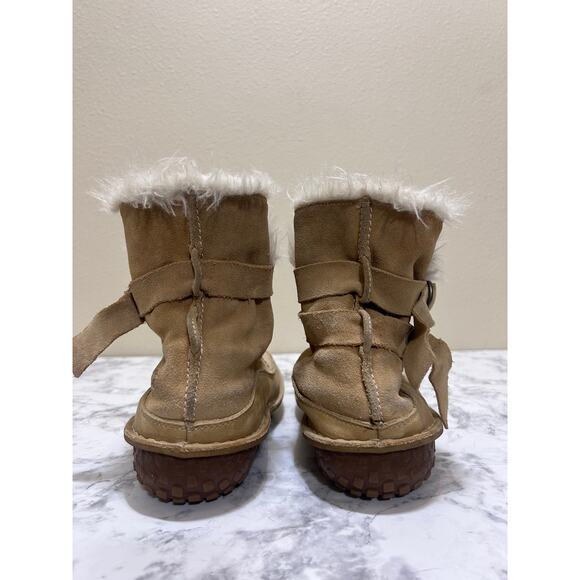 Sorel Tootega Thinsulate Insulation NL1460-261 Tan Suede Faux Boots 6.5 Lining - Picture 7 of 13